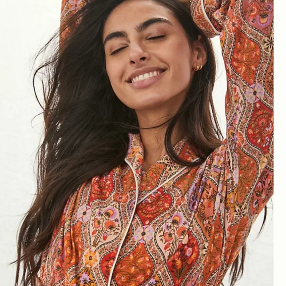 NWT Farm Rio Paisley Robe - Picture 2 of 4